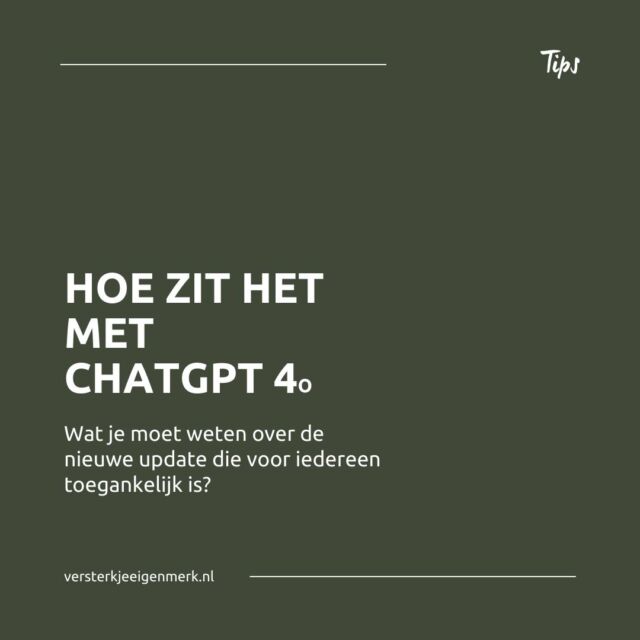 Ze hebben ChatGPT een flinke upgrade gegeven en er is weer zoveel meer mogelijk! 

En het beste van alles? Iedereen kan het gebruiken, zelfs met een gratis account! Ze zijn nu bezig met het uitrollen, dus houd je ChatGPT in de gaten. 

 #ai #ondernemerschap #ContentMarketing #ChatGPT #contentmarketing #freelancen